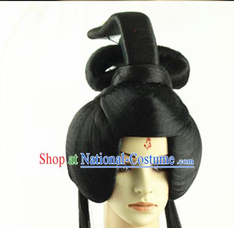 Ancient Chinese Princess Long Black Wigs