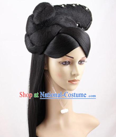 Ancient Chinese Palace Lady Black Wigs