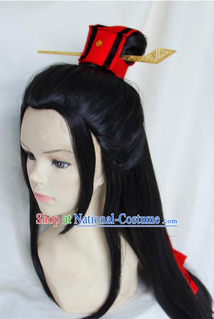 Ancient Chinese Superhero Black Wigs