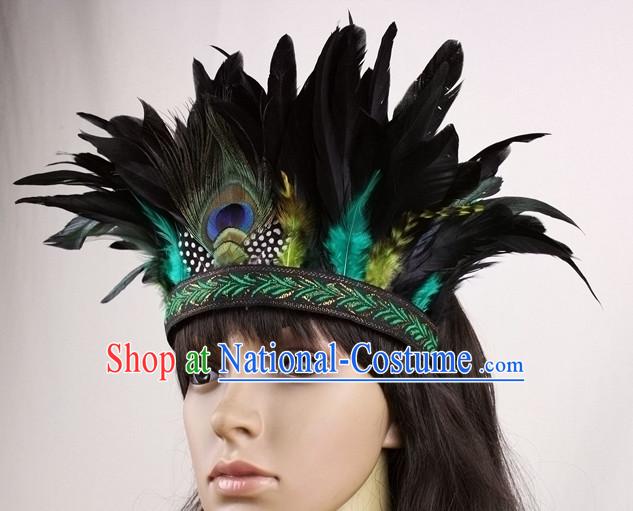 Handmade Chinese Feather Hair Accessories