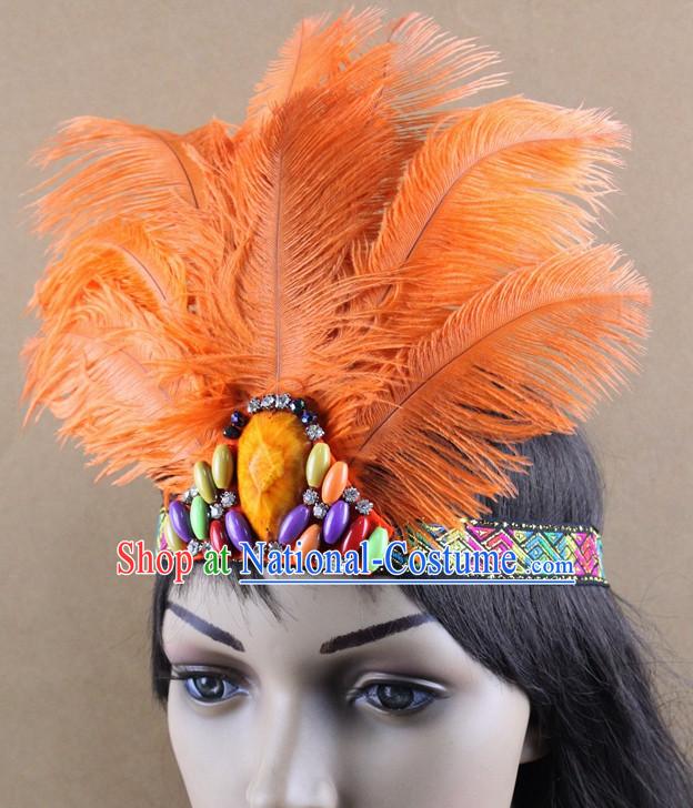 Handmade Chinese Feather Hair Accessories