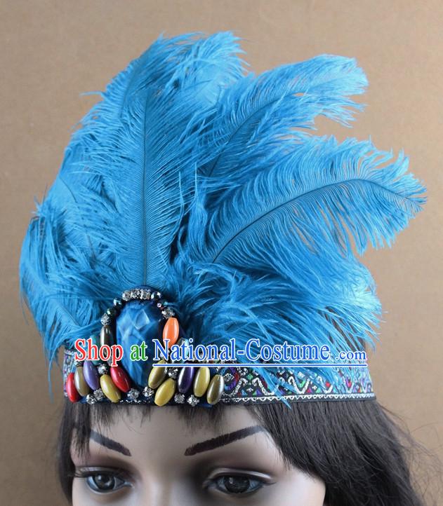 Handmade Chinese Feather Hair Accessories Hairpieces