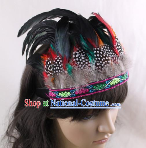 Made to Order Handmade Chinese Feather Hair Accessories Hairpieces