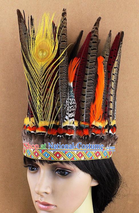 Made to Order Handmade Chinese Feather Hair Accessories Hairpieces