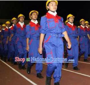 Chinese Folk Worker Dance Costumes