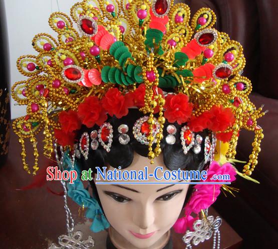 Handmade Ancient Chinese Hairstyles Opera Phoenix Crown Hat