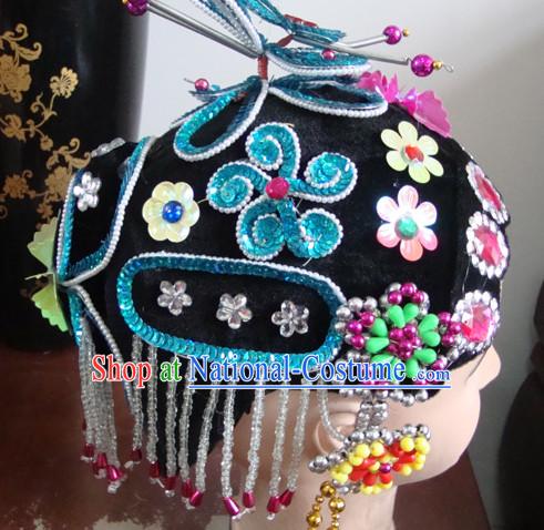 Chinese Opera Peking Opera Cantonese Opera Hairstyles Fascinators Fascinator Wholesale Jewelry Hair Pieces and Black Wigs