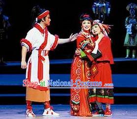 Chinese Opera Peking Opera Cantonese Opera Ancient Chinese Male Labour Costumes and Headwear Complete Set