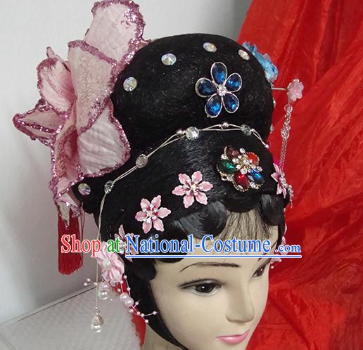 Chinese Opera Peking Opera Cantonese Opera Li Yugang Hairstyles Fascinators Fascinator Wholesale Jewelry Hair Pieces and Black Wigs