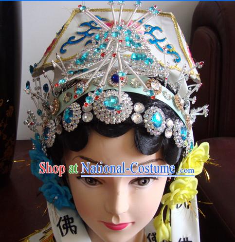 Handmade Ancient Chinese Peking Opera Hairstyles Fascinators Fascinator Wholesale Jewelry Hair Pieces