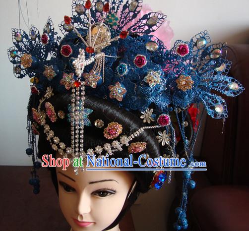 Theatrical Performances Chinese Tang Dynasty Empress Phoenix Hairstyles Fascinators Fascinator Wholesale Jewelry Hair Pieces and Wigs