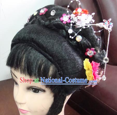 Handmade Ancient Chinese Peking Opera Hua Dan Hairstyles Fascinators Fascinator Wholesale Jewelry Hair Pieces