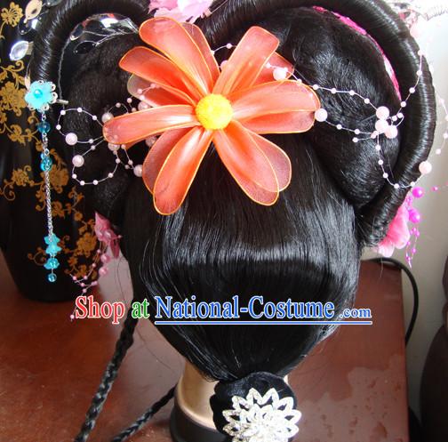 Chinese Opera Peking Opera Cantonese Opera Hairstyles Fascinators Fascinator Wholesale Jewelry Hair Pieces and Black Wigs