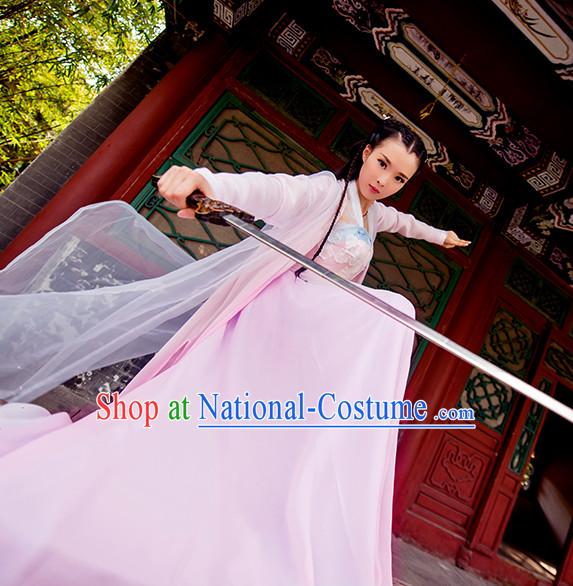 Chinese Ancient Knight Female Costumes