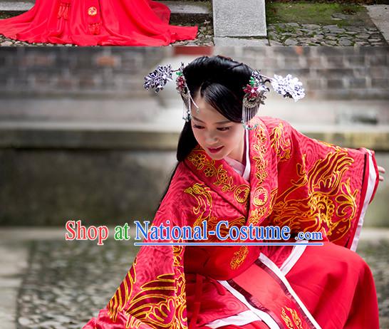 Chinese Ancient Red Wedding Garment