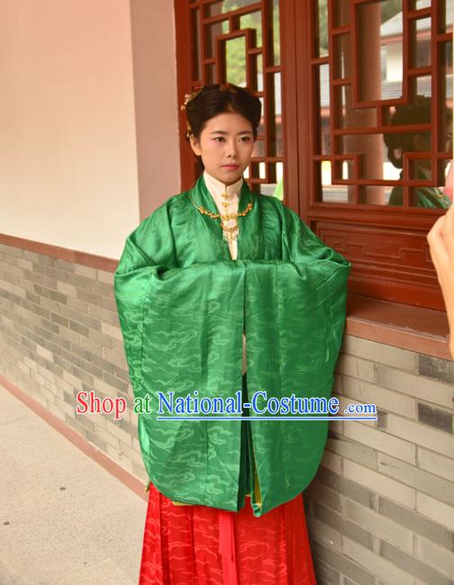 Chinese Green Ming Han Fu Costumes Dresses online Designer Halloween Costume Wedding Gowns Dance Costumes Superhero Costumes Cosplay for Women