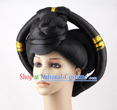 Chinese Ancient Empress Black Wigs