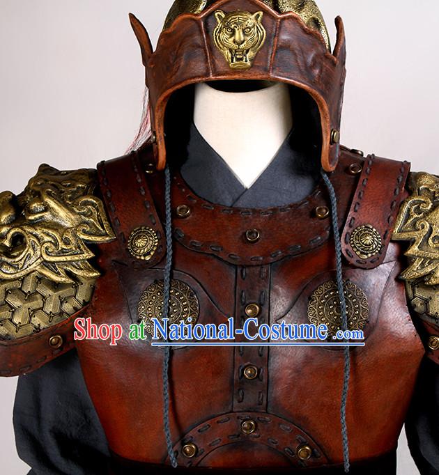 Chinese Ancient Style Body Armor Knight Armor Samural Helmet Complete Set