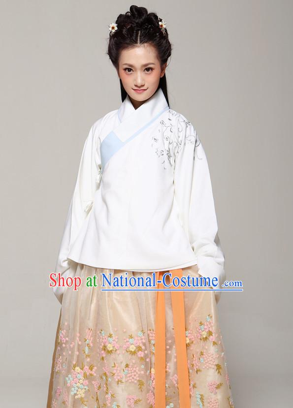 Chinese Traditional Hanfu Attire Complete Set for Women