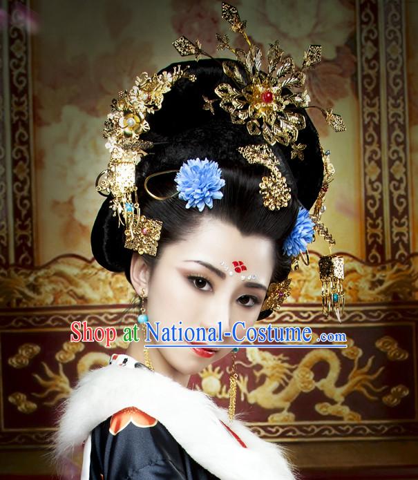 Chinese Ancient Queen Wigs Hairpieces Hair Accessories Hair Pieces