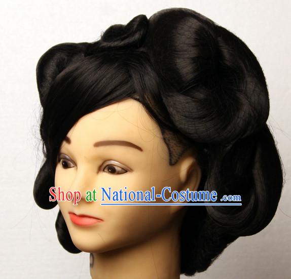 Chinese Ancient Imperial Princess Black Wigs Hairstyles