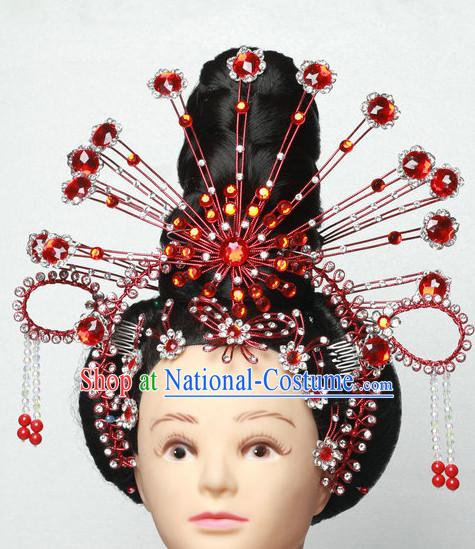 Asia China Opera Princess Phoenix Hair Jewelry Set