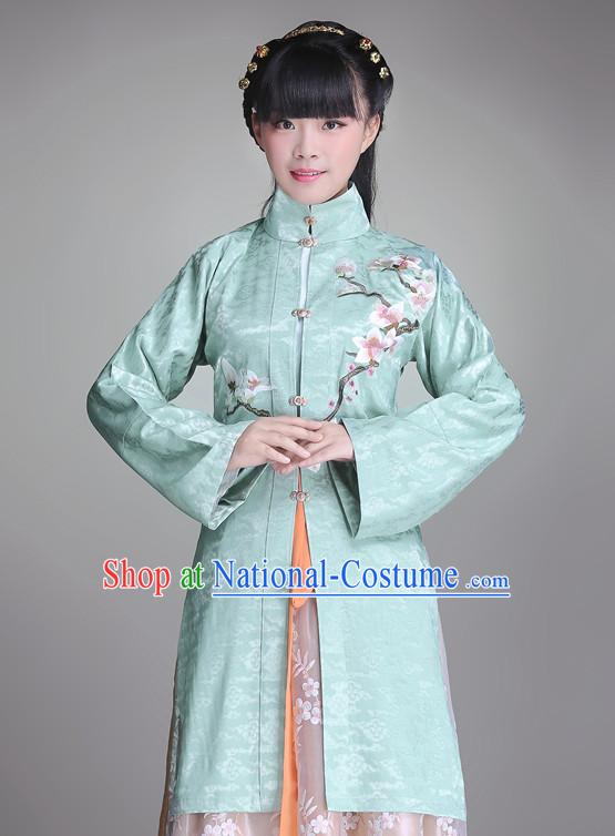 Ancient Chinese Song Ming Dynasty Princess Clothing and Hair Jewelry Complete Set for Women