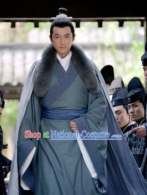 Ancient Chinese Nobleman Costumes and Hair Jewelry Complete Set