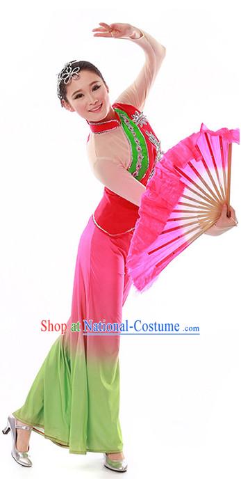 Chinese Fan Dance Costume Wholesale Clothing Discount Dance Costumes Dancewear Supply