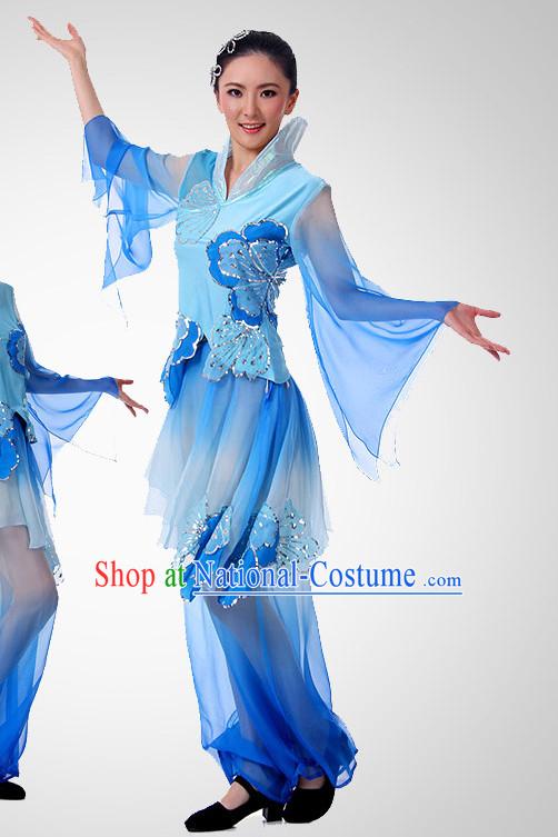 Chinese Fan Dance Costume Wholesale Clothing Discount Dance Costumes Dancewear Supply