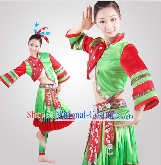 Chinese Folk Minority Dance Costume Wholesale Clothing Discount Dance Costumes Dancewear Supply for Women