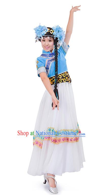 Chinese Folk Minoirty Dance Costume Wholesale Clothing Discount Dance Costumes Dancewear Supply for Women