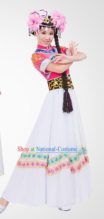 Chinese Folk Minoirty Dance Costume Wholesale Clothing Discount Dance Costumes Dancewear Supply for Women