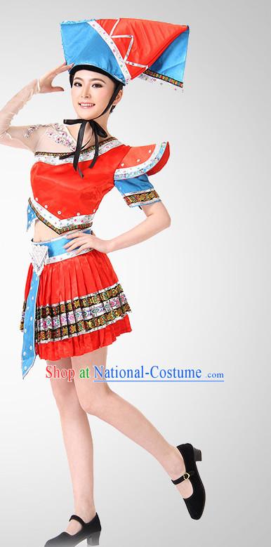 Chinese Folk Minoirty Dance Costume Wholesale Clothing Discount Dance Costumes Dancewear Supply for Women