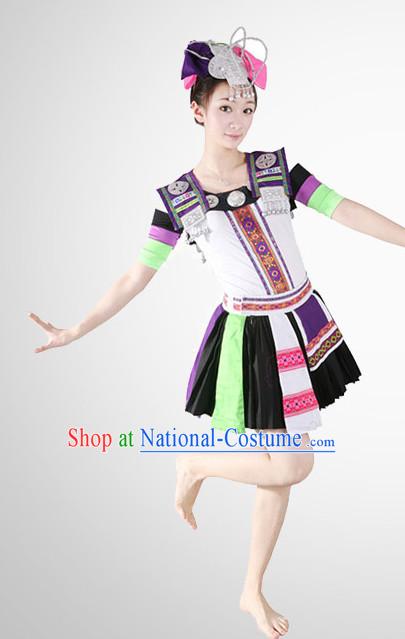 Chinese Folk Fan Dance Costume Wholesale Clothing Group Dance Costumes Dancewear Supply for Women