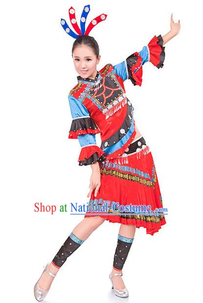 Chinese Folk Dancing Clothes Costume Wholesale Clothing Group Dance Costumes Dancewear Supply for Men