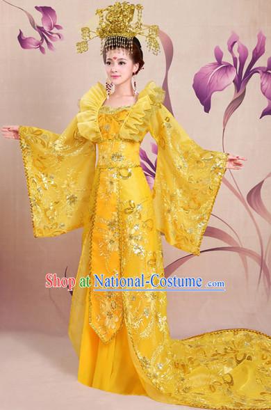 Chinese Shang Dynasty Myth Daji Su Da Ji Fox Spirit Fox Queen Cosplay Costumes Chinese Costume and Hair Accessories Complete Set