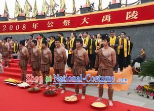 Xia Dynasty Men Clothing Chinese New Stone Age Costume