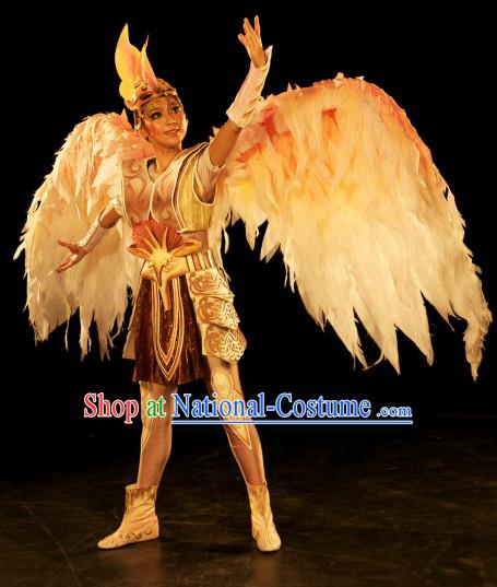 Stage Opera Angel Costumes with Giant Wings