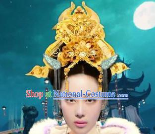 Ancient Chinese Empress Crown Hair Jewelry