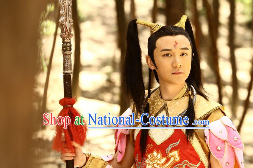 Ancient Chinese Ne Zha Wigs for Men