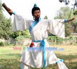 China Eastern Zhou Dynasty Spring Autumn Zhuangzi Chuang-tzu Costumes Chinese Costume Ancient Chinese Foundational texts of Daoism Complete Set for Men