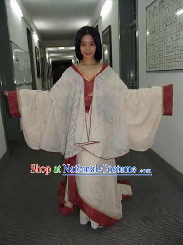 Chinese Eastern Zhou Dynasty Imperial Queen Princess Clothing Costume Complete Set