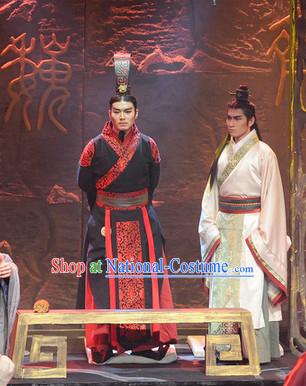 China Eastern Zhou Dynasty Chinese Emperor Costume Complete Set for Men