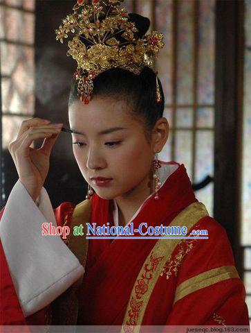 China Jin Dynasty Zhu Yingtai Liang Zhu Wedding Headdress