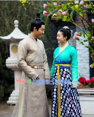 Period of the Northern and Southern Dynasties Chinese Costume Chinese Classic Costumes National Garment Outfit Clothing Clothes for Men and Women