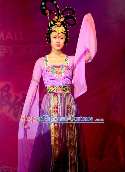 Chinese Costume Period of the Northern and Southern Dynasties Chinese Classic Costumes National Garment Outfit Clothing Clothes for Women