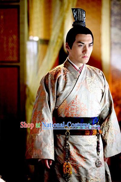 Chinese Costume Five Dynasties Chinese Classic Emperor Costumes National Garment Outfit Clothing Clothes for Men