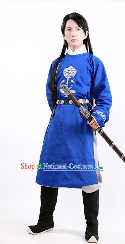 Tang Dynasty Chinese General Swordsman Knight Costume Complete Set for Men