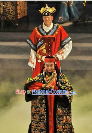 Yuan Dynasty Noblewoman Garment Clothing Chinese Costume Complete Set for Women